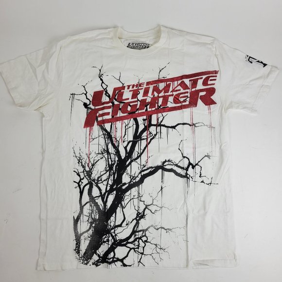 Men's UFC The Ultimate Fighter MMA T-Shirt Size Extra Large XL Tree White - Picture 1 of 10